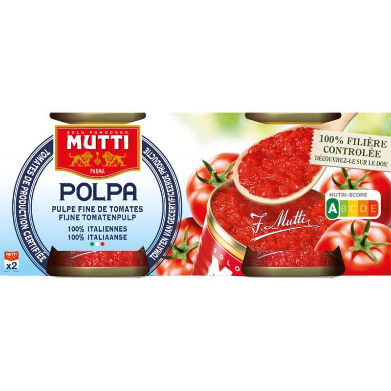 Mutti Pulpe Fine De Tomates Boite 2x210g