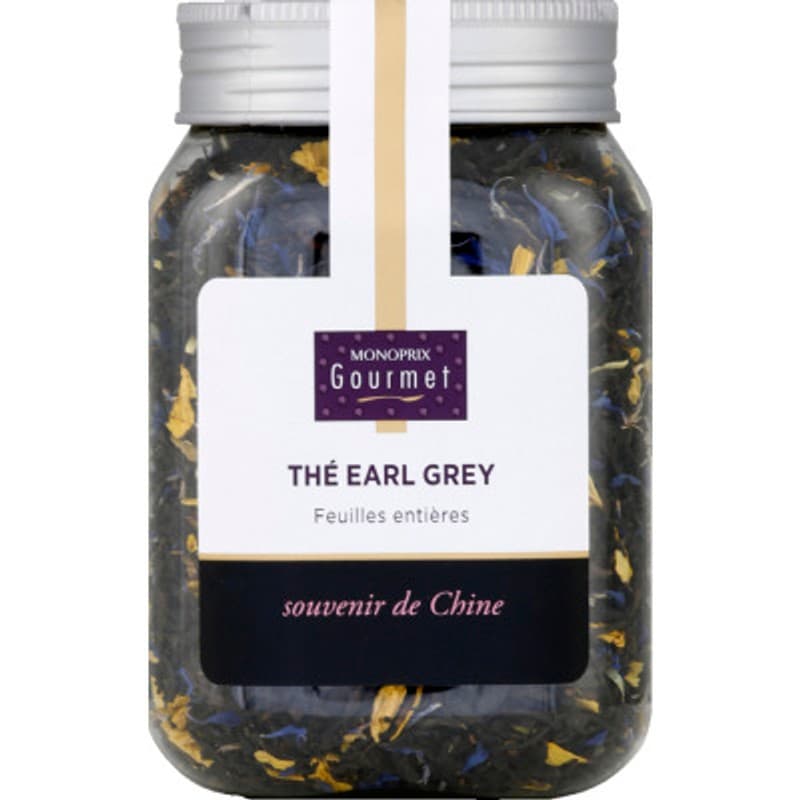Monoprix Gourmet Thé Earl Grey, Feuilles Entières 125g