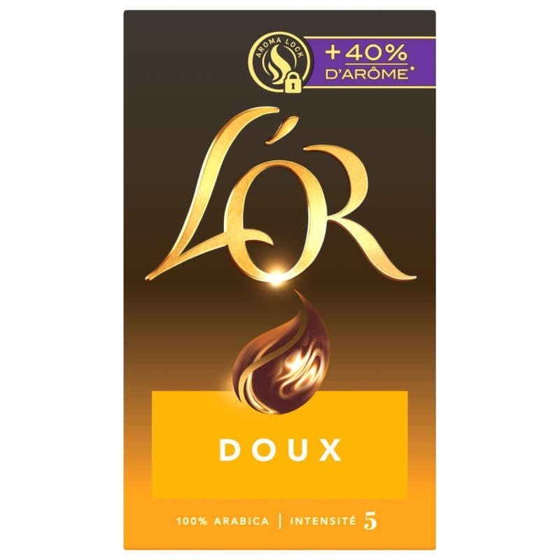 L'Or Café moulu Doux 100% Arabica intensité 5 - 250g