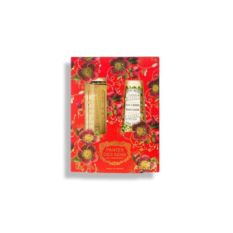 Panier des Sens Coffret Noël 2026 Duo Fleur d'oranger : Eau de toilette 50ml + Crème Mains 30ml