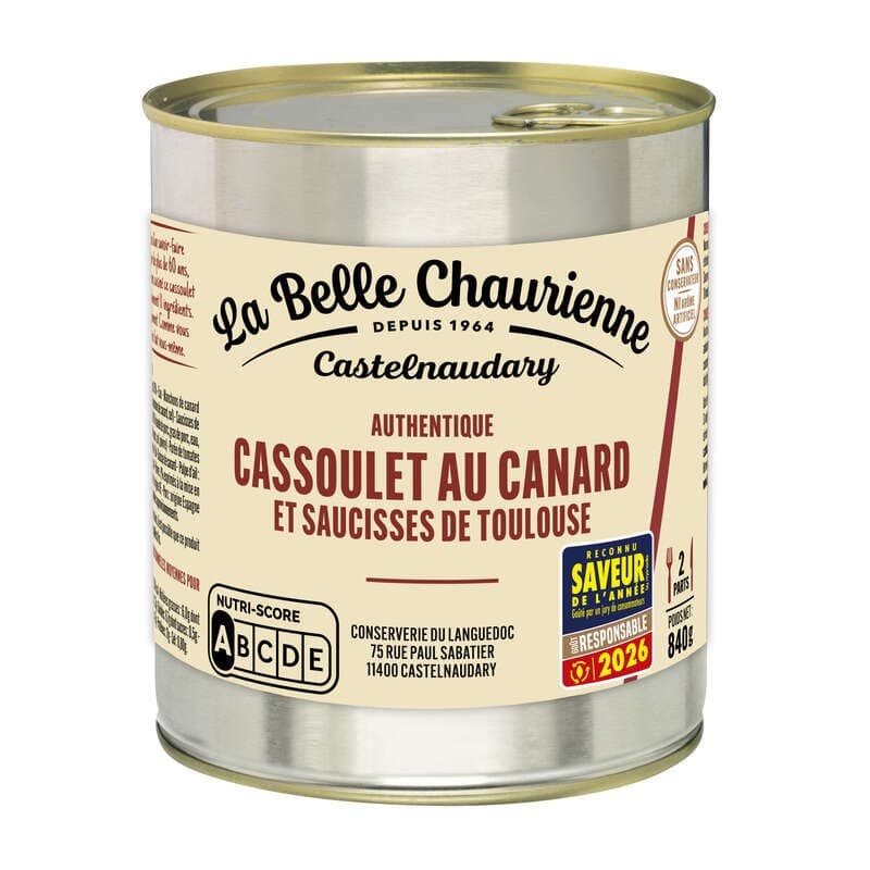 La Belle Chaurienne Cassoulet au Canard 840g