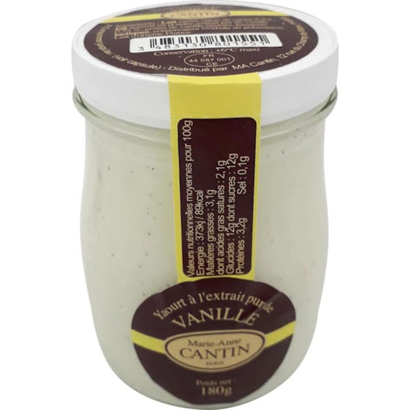 Marie-Anne Cantin Yaourt Brassé Vanille 180g
