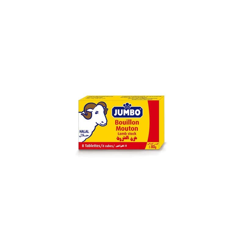 Jumbo Tablette de Bouillon de Mouton x8 80g