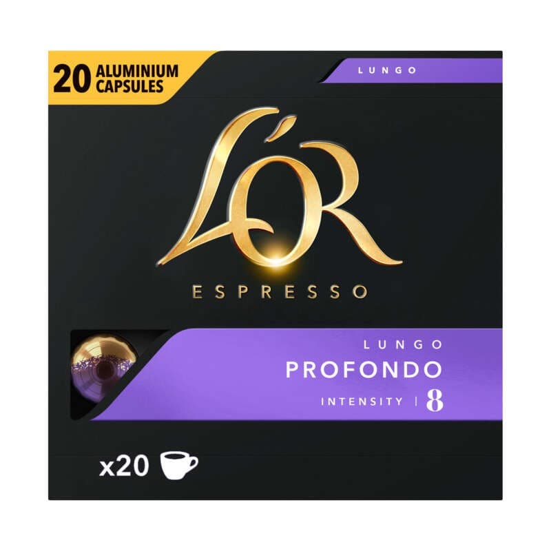 L'Or Espresso Café Lungo Profondo intensité 8 x20 capsules 104g