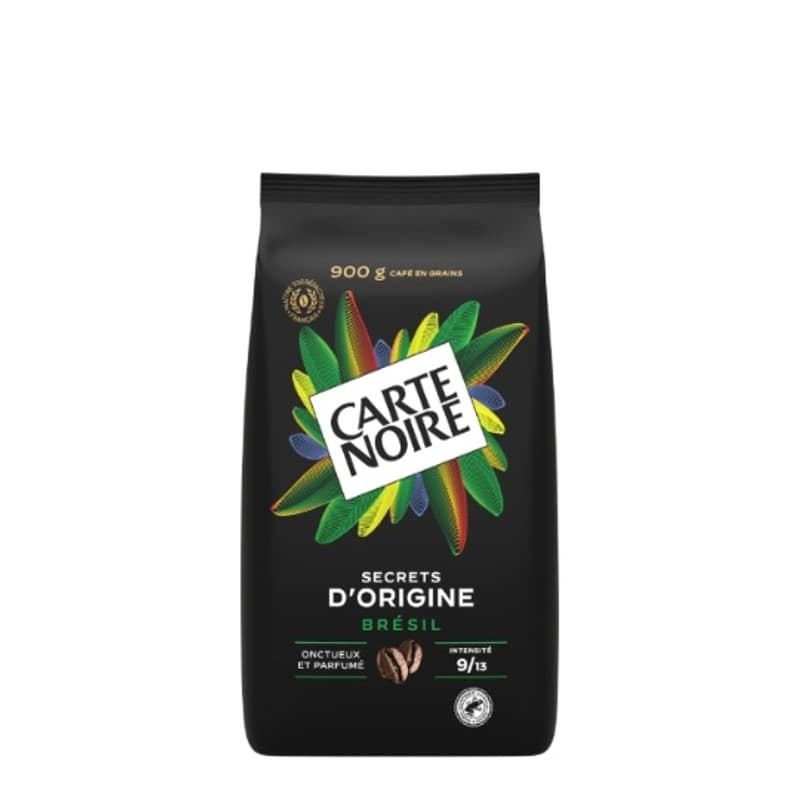 Carte Noire Café en grains brésil pur arabica 900g