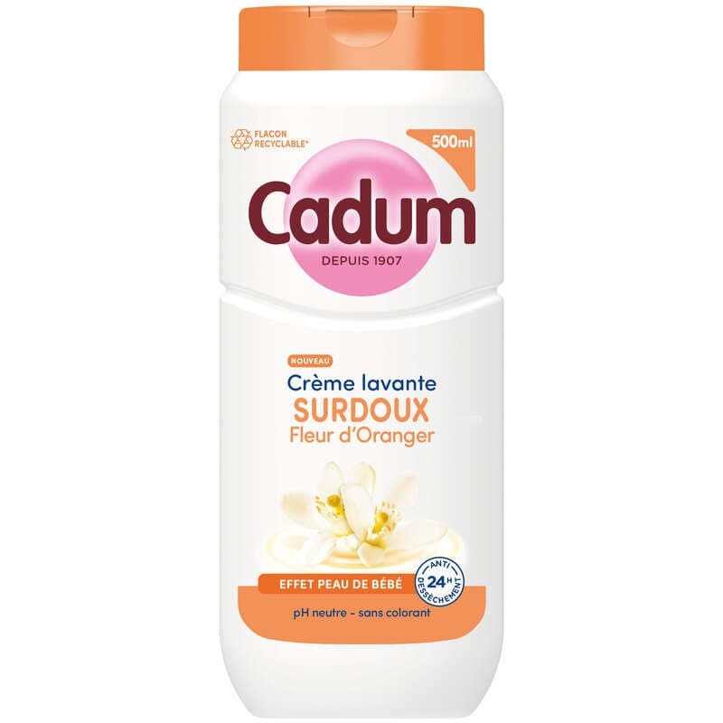 Cadum Crème lavante surdoux à la Fleur d'Oranger 500ml