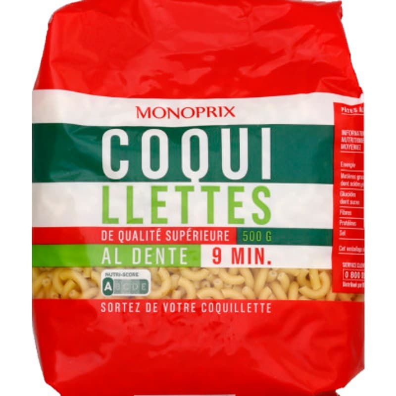 Monoprix Coquillettes Qualité Supérieure 500g