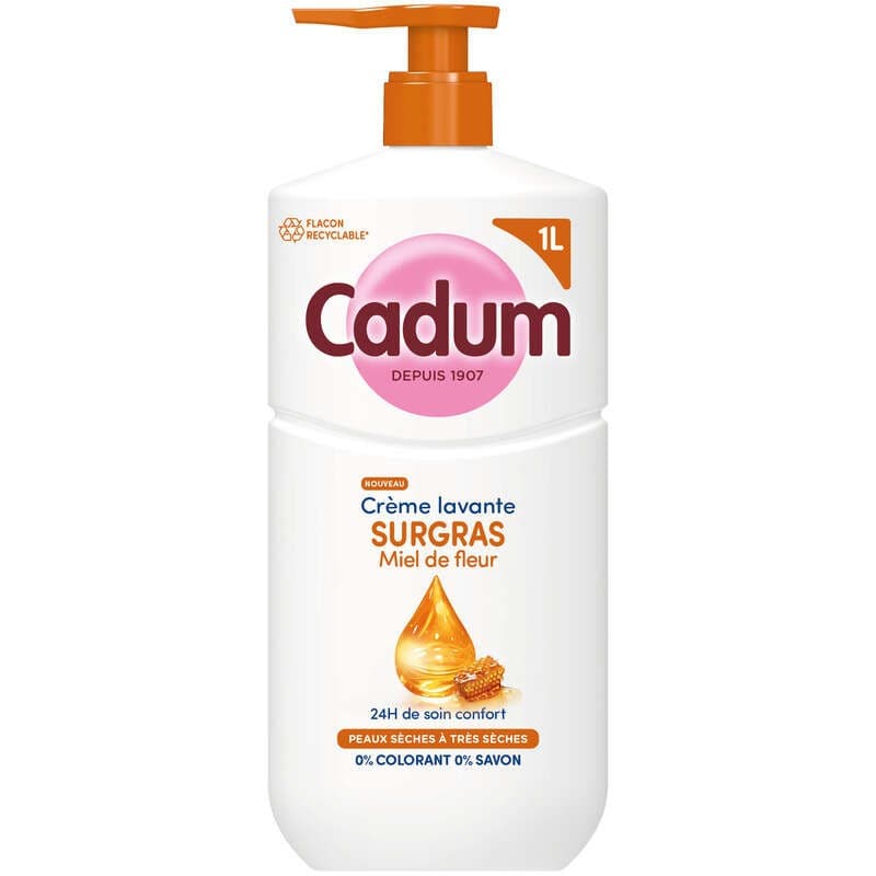 Cadum Douche Crème lavante surgras Miel de fleur 1L