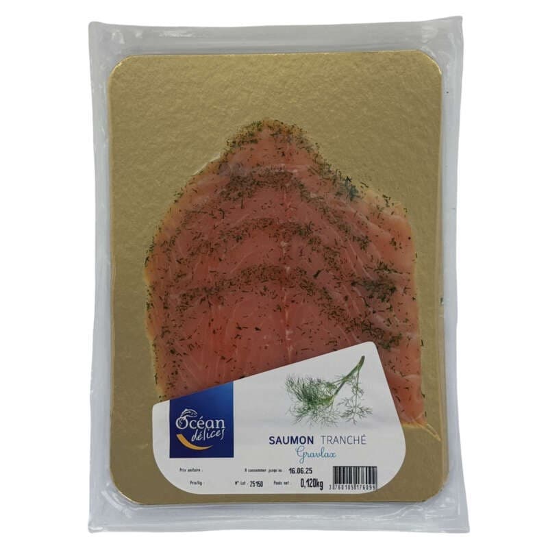 Océan Délices Saumon Tranché Gravlax Aneth 120g