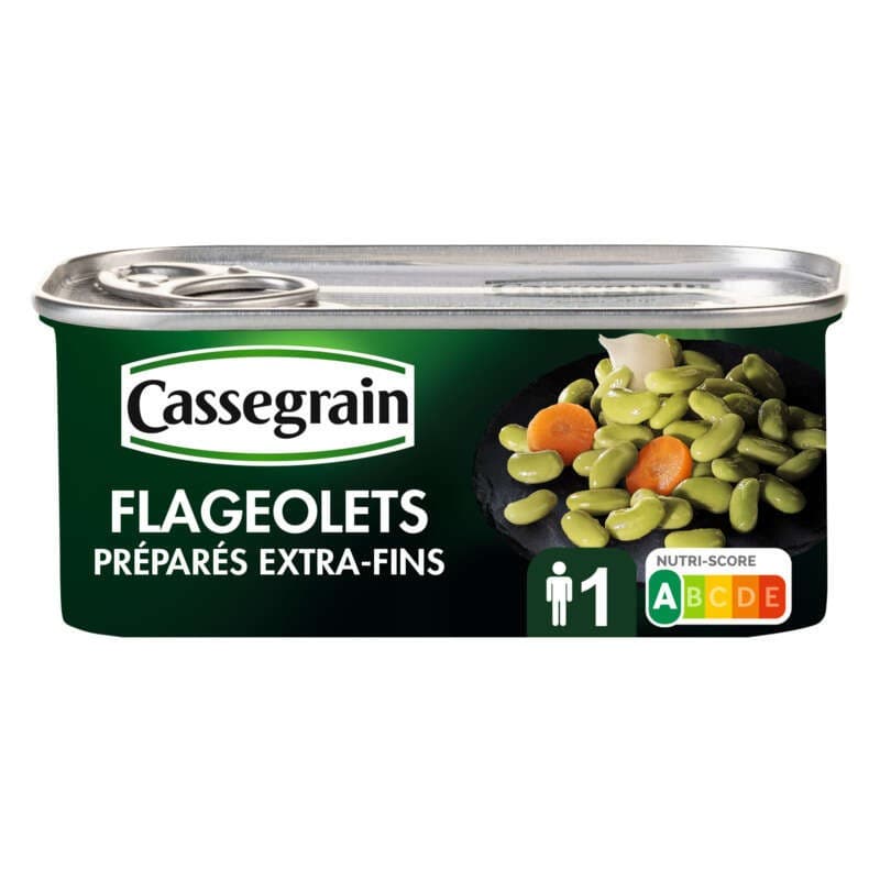 Cassegrain Flageolets Extra-Fins Oignons & Carottes 130g