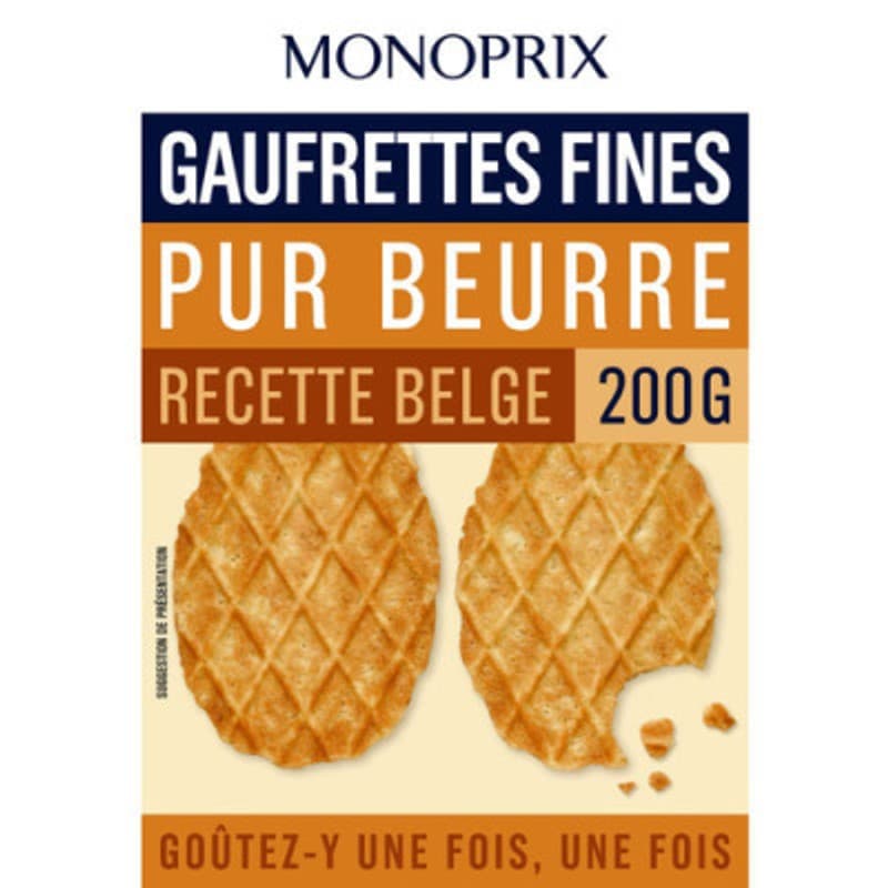 Monoprix Gaufrettes beurre 200g