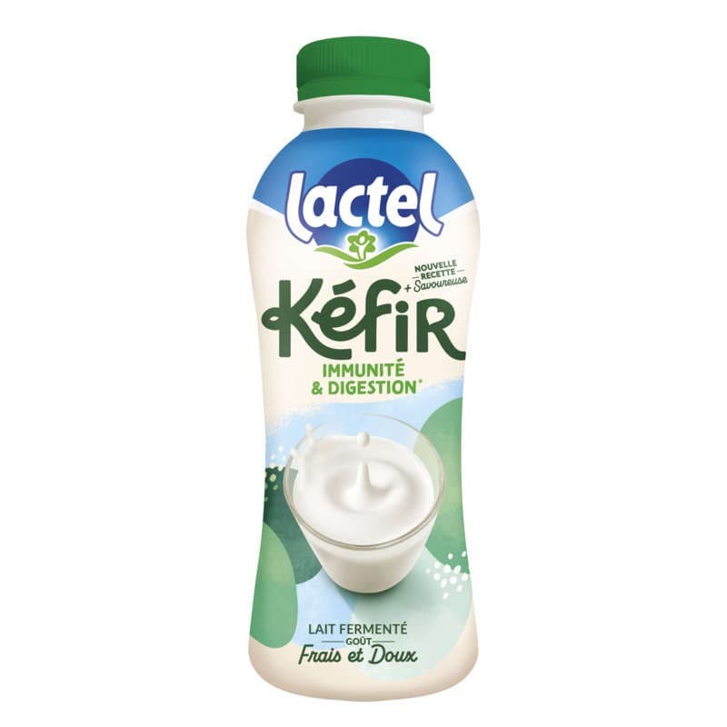 Lait frais fermenté Kéfir Lactel bouteille 50cl