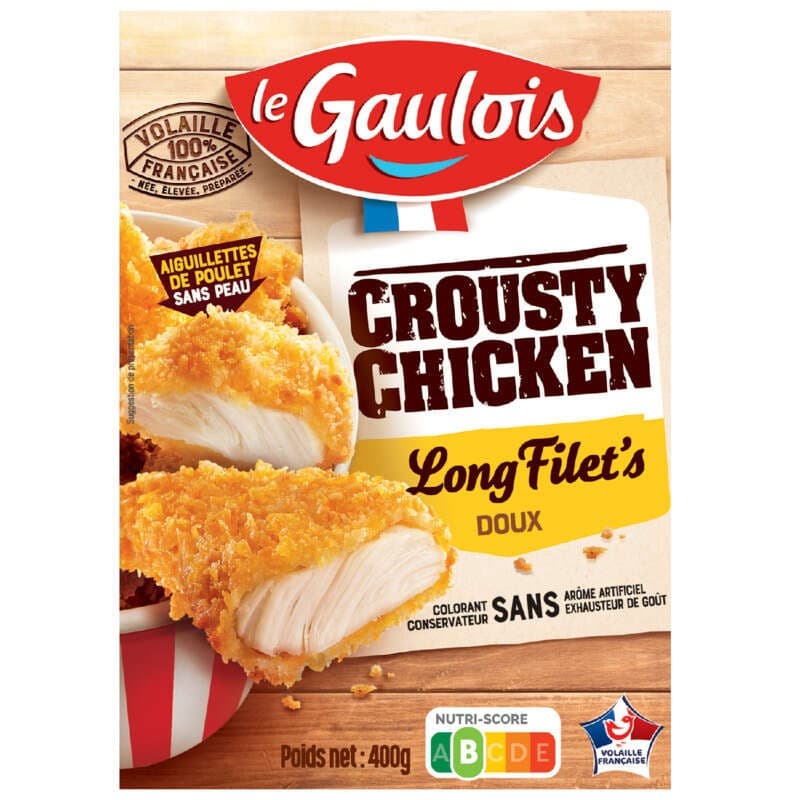 Le Gaulois Crousty Chicken Long Filet'S 400g