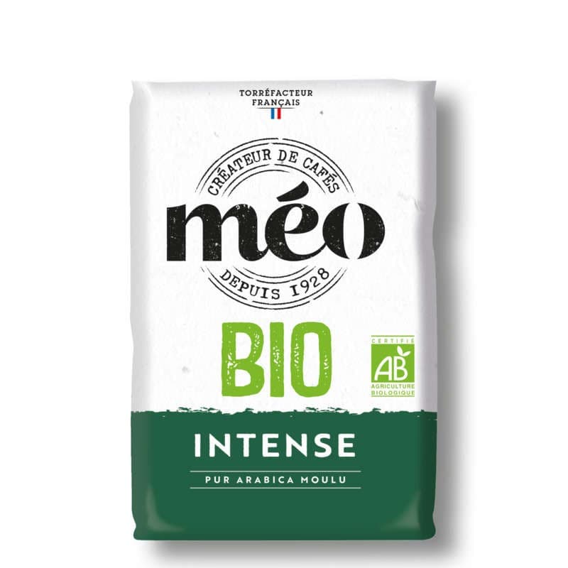 Méo Café Bio intense pur arabica moulu 500g