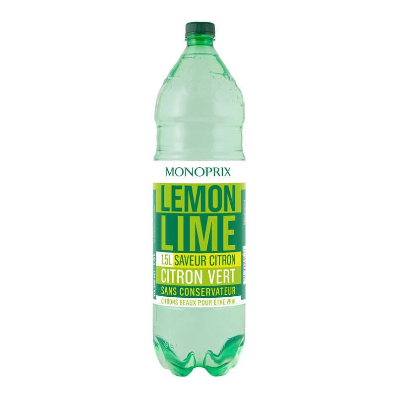 Monoprix Boisson Gazeuse Saveur Citron & Citron Vert 1,5L