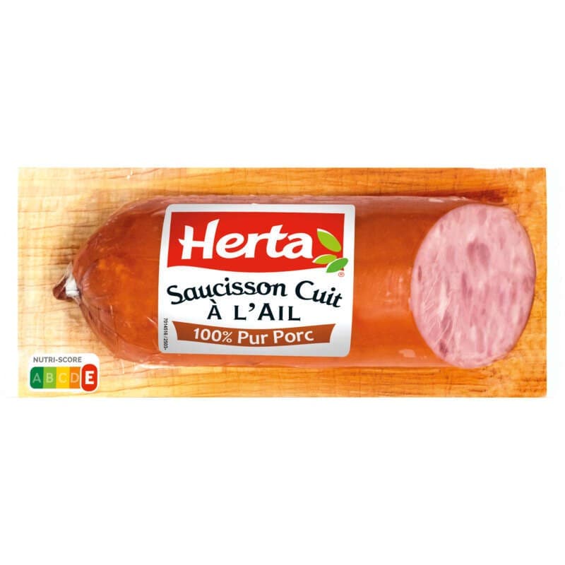 Herta Saucisson cuit à l'ail 300g