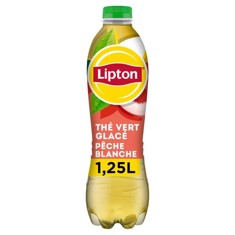 Lipton Ice Tea Thé Glacé Saveur Pêche Blanche 1,25L