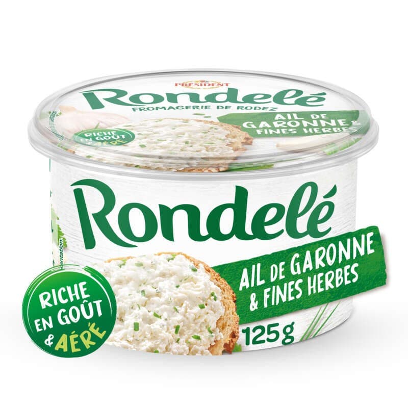 Président Rondelé ail de Garonne et fines herbes 125g