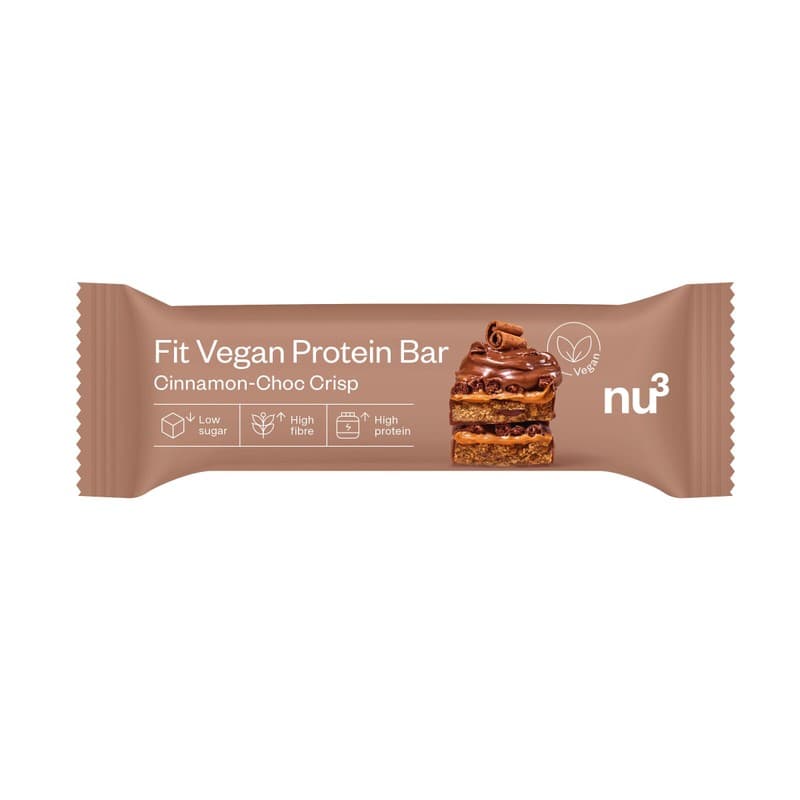 Nu3 Barre Protéinée Vegan Chocolat Cannelle 50g