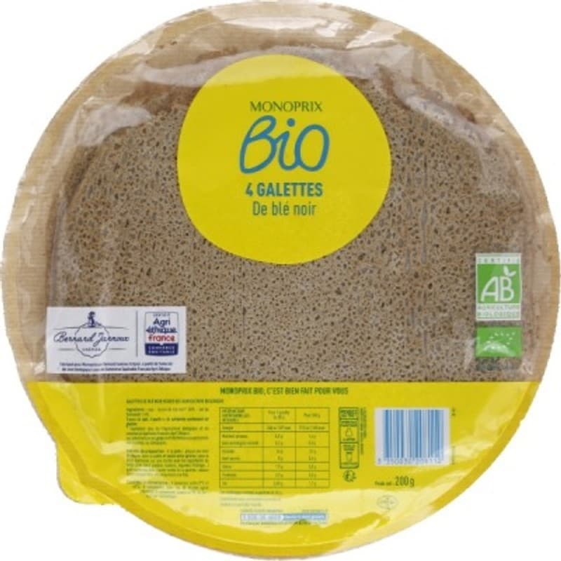 Monoprix Bio Galettes de Blé noir 200g