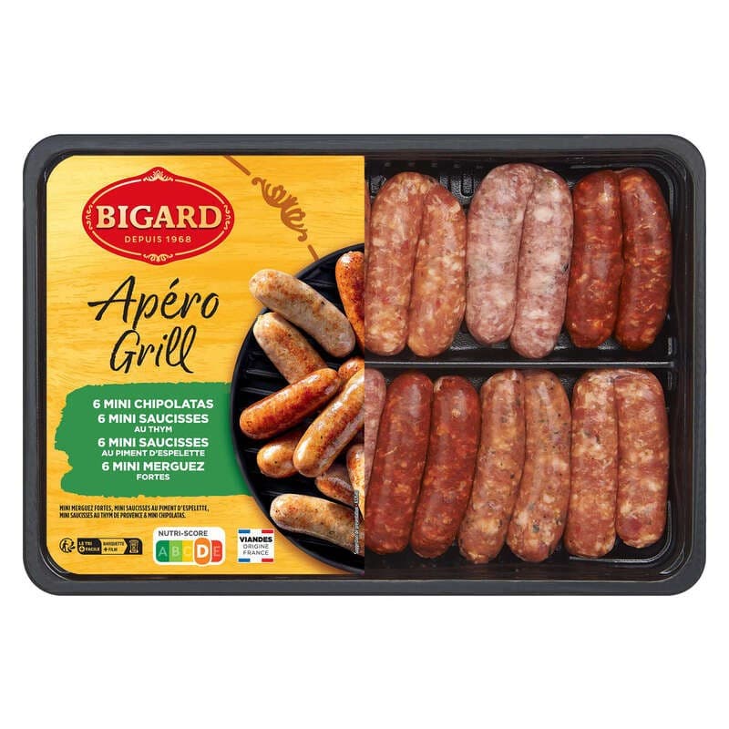Bigard Assortiment de Mini Saucisses 24 pièces 660g