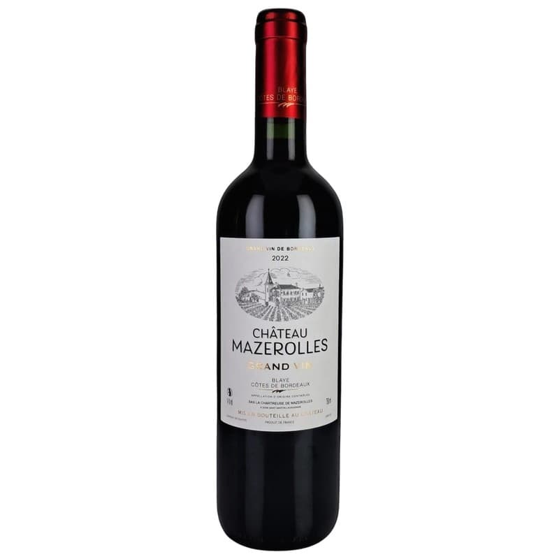 Château Mazerolles Blaye-Côtes De Bordeaux A.O.P. Rouge 2022 75cl
