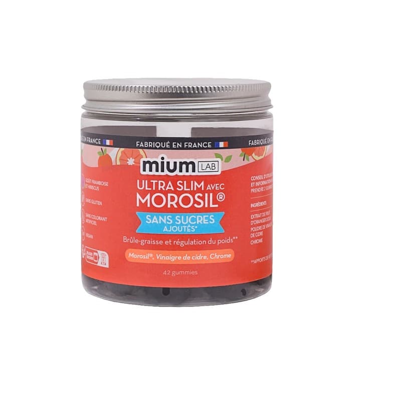 Mium Lab Gummies ultra slim avec Morosil sans sucre x42 Gummies