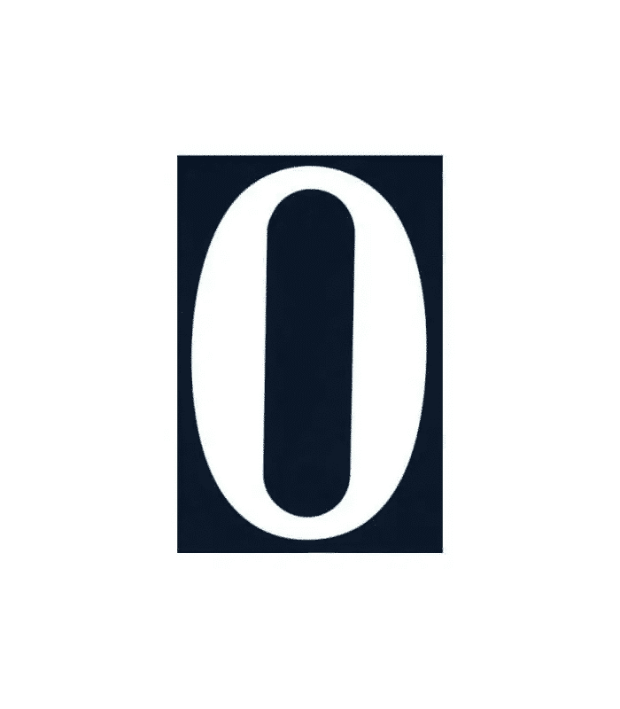 Chiffre « 0 » 110x75mm