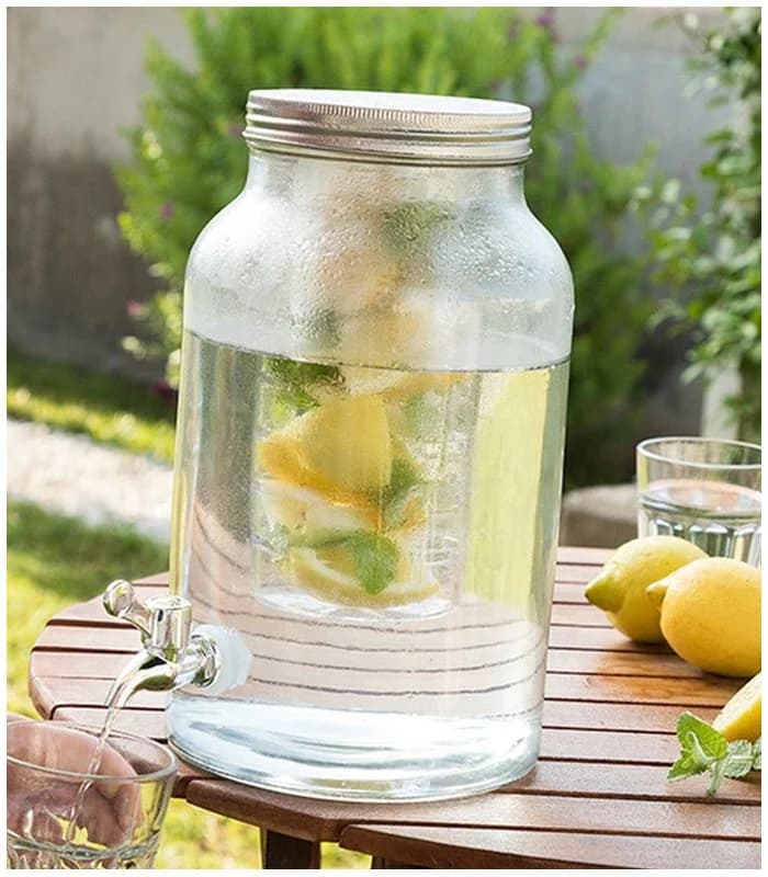 Distributeur de boissons en verre 4 l