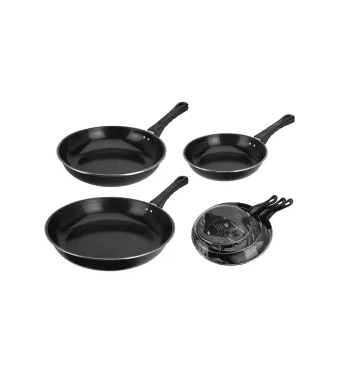 Set 3 Poêles À Frire Noir
