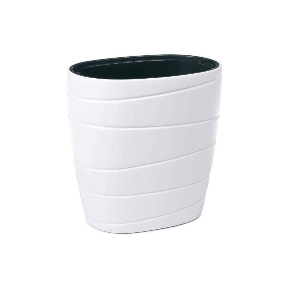 Pot De Fleurs Passa Oval Haut Blanc