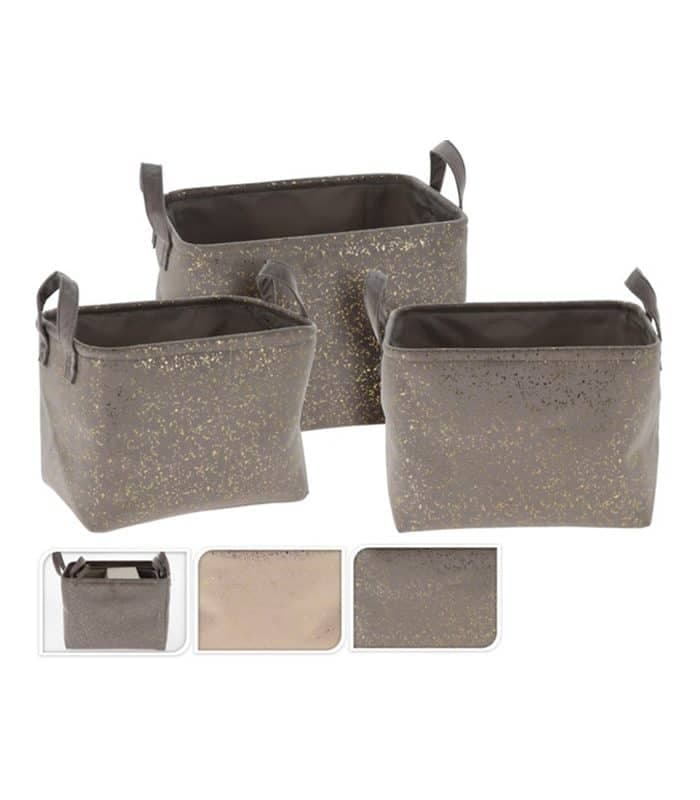 Panier Décoratif En Poudre – Lot De 3 Pièces