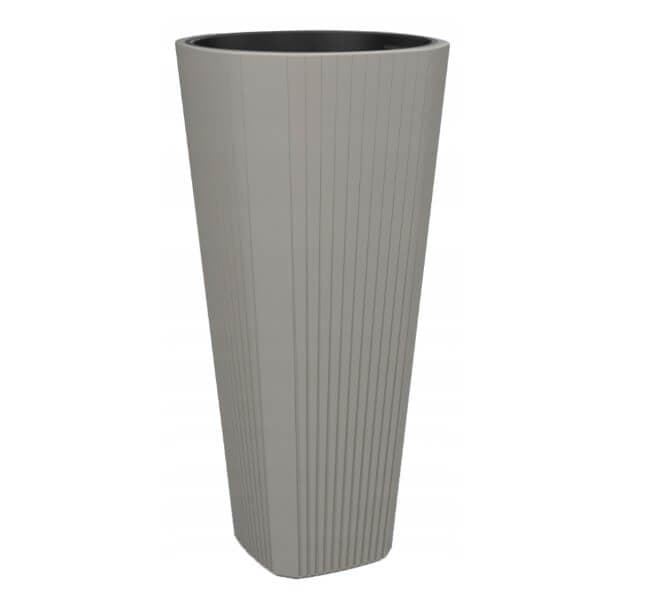Pot De Fleurs Muza Dimensions 39*81Cm Disponible Couleur Taupe
