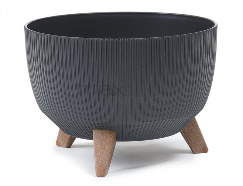 Pot De Fleur Sur Pied Roma Ecologique Recycle Diametre 40Cm Jumper Couleur Anthracite