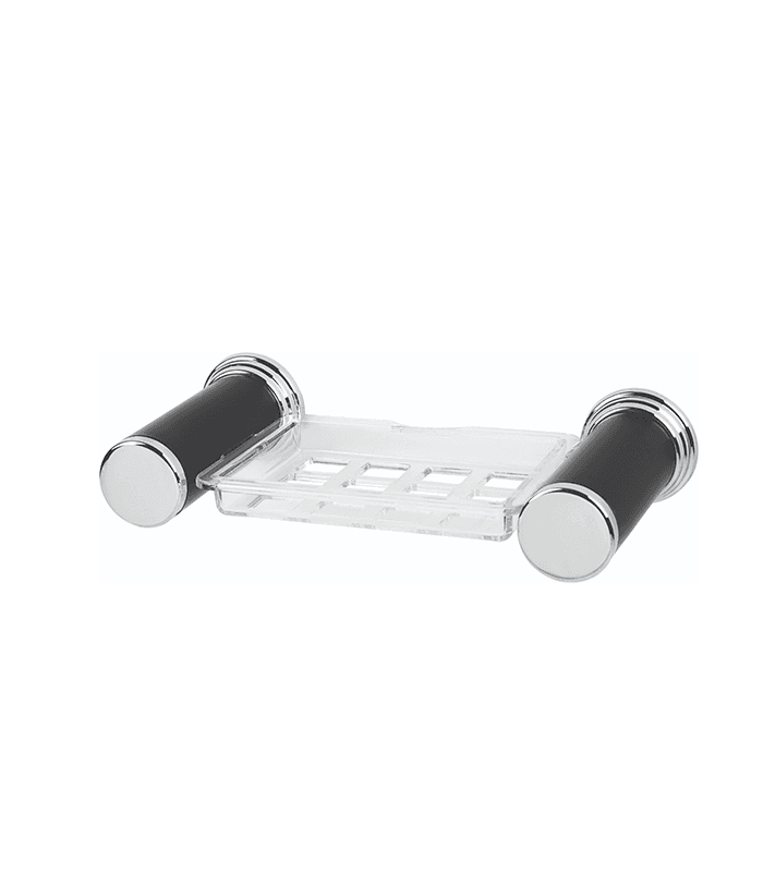 Porte Savon Danubio Noir/Chrome