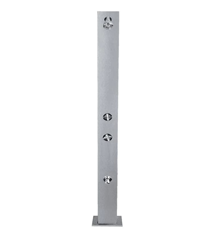 Douche de jardin en acier inoxydable