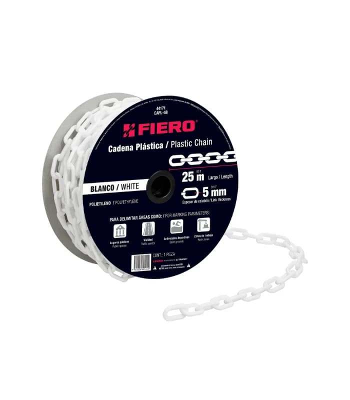 Chaîne 5 Mm En Plastique Blanc