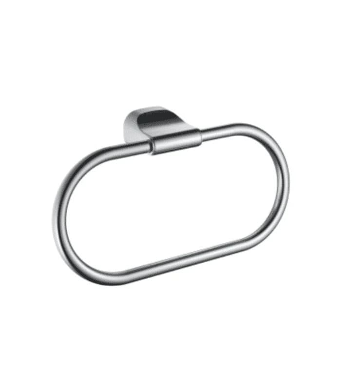 Porte serviette anneau en acier inoxydable chromé 18 cm