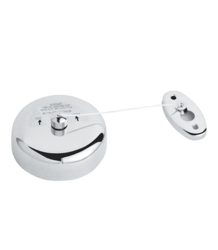 Corde À Linge Retractable 3M En Acier Inoxydable Chromé