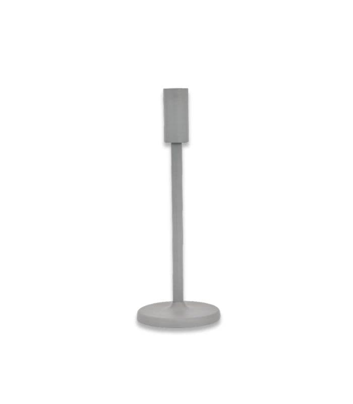 Bougeoir gris 28×10 cm