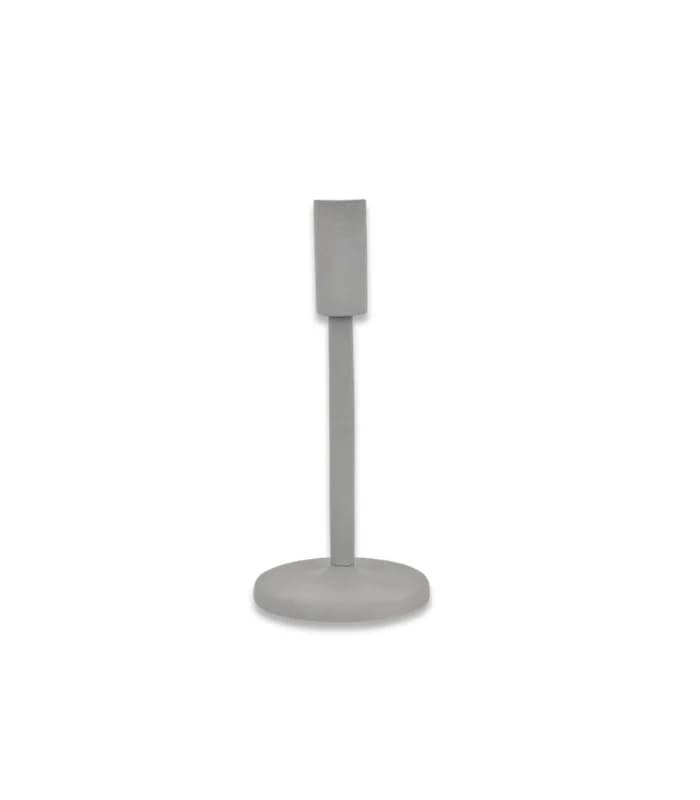 Bougeoir gris 23×10 cm