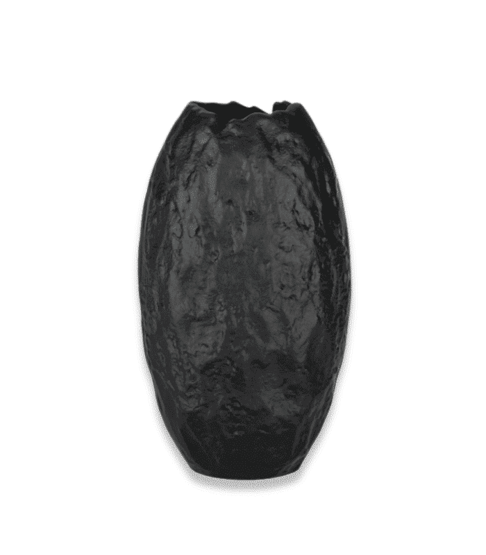Vase en métal Noir 31×16,5×10 cm