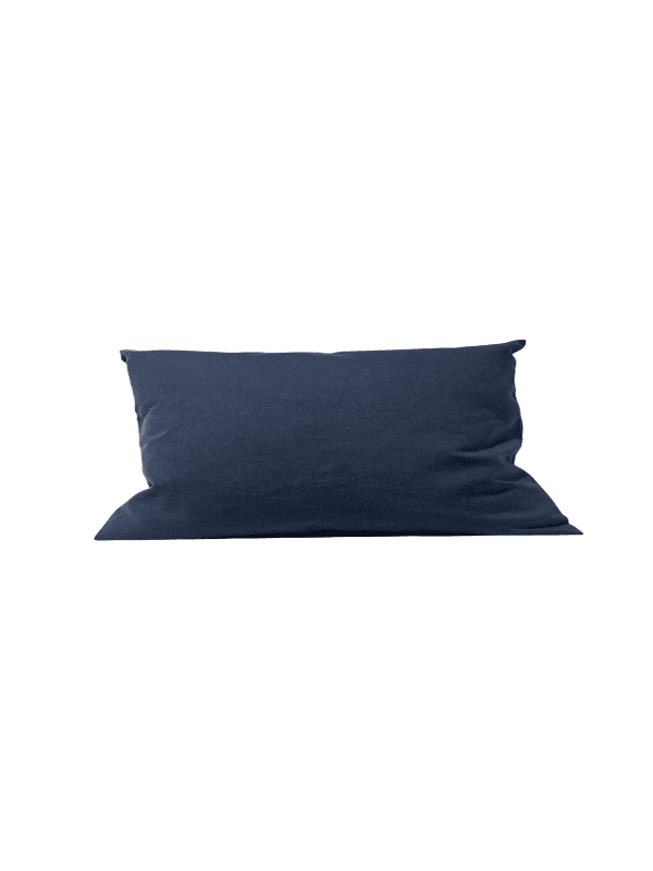 Coussin rempli de fibre bleu marine 30 x 50 cm