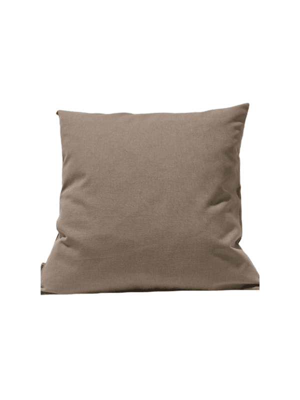Coussin rempli de fibre taupe 45 x 45 cm