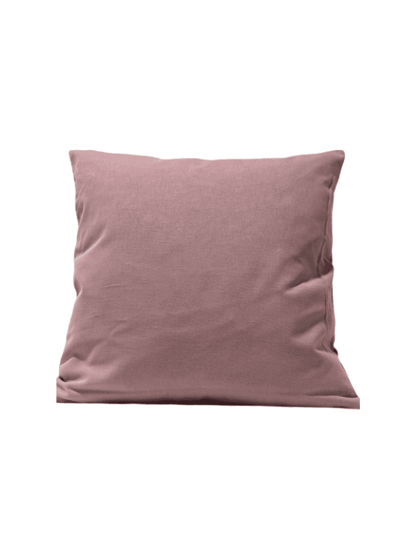 Coussin rempli de fibre rose poudré 45 x 45 cm