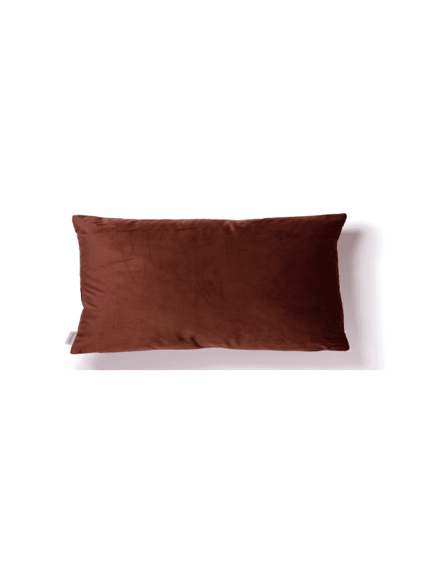 Coussin rempli de fibre marron 30×50 cm