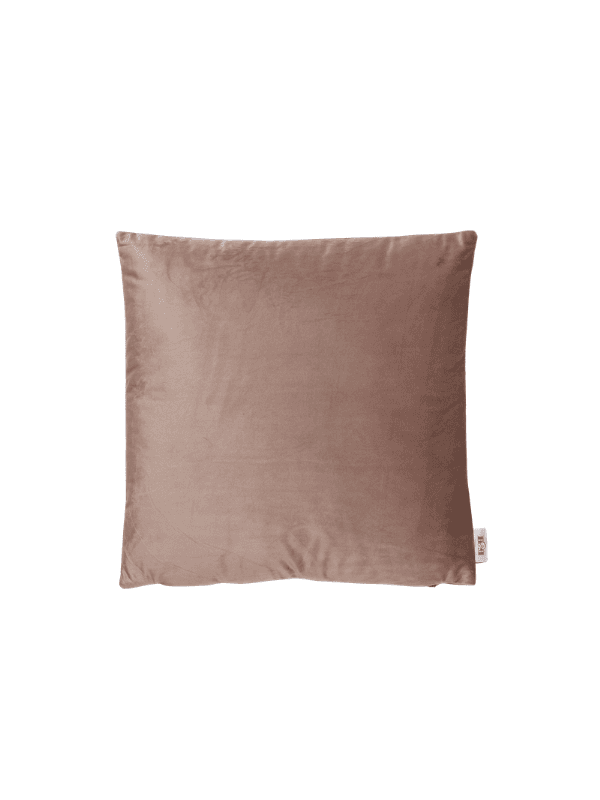 Coussin rempli de fibre beige rosé 45×45 cm