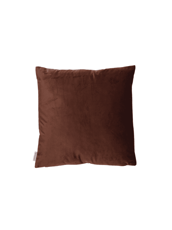 Coussin rempli de fibre 45x45cm marron