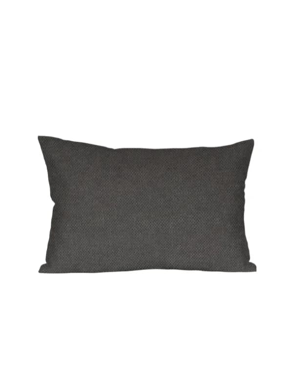 Coussin rempli de fibre 30x50cm gris anthracite