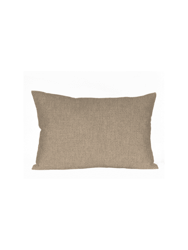 Coussin rempli de fibre 30x50cm beige ficelle